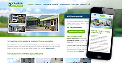 WordPress website met productoverzicht op basis van Webshop-plugin WooCommerce voor camperbedrijf in Gelderland