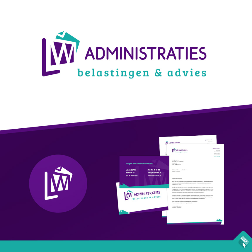 Logoontwerp voor administratiekantoor en belastingsadviseur in Losser