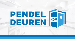 Grafisch ontwerp logo voor webshop Pendeldeuren.com uit Hengelo, Overijssel